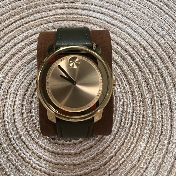 Gold and Brown Men's Watch